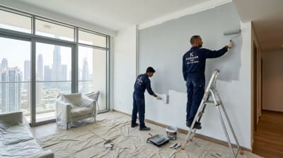Professional painting services in Dubai – Karigar UAE painters refreshing apartment walls