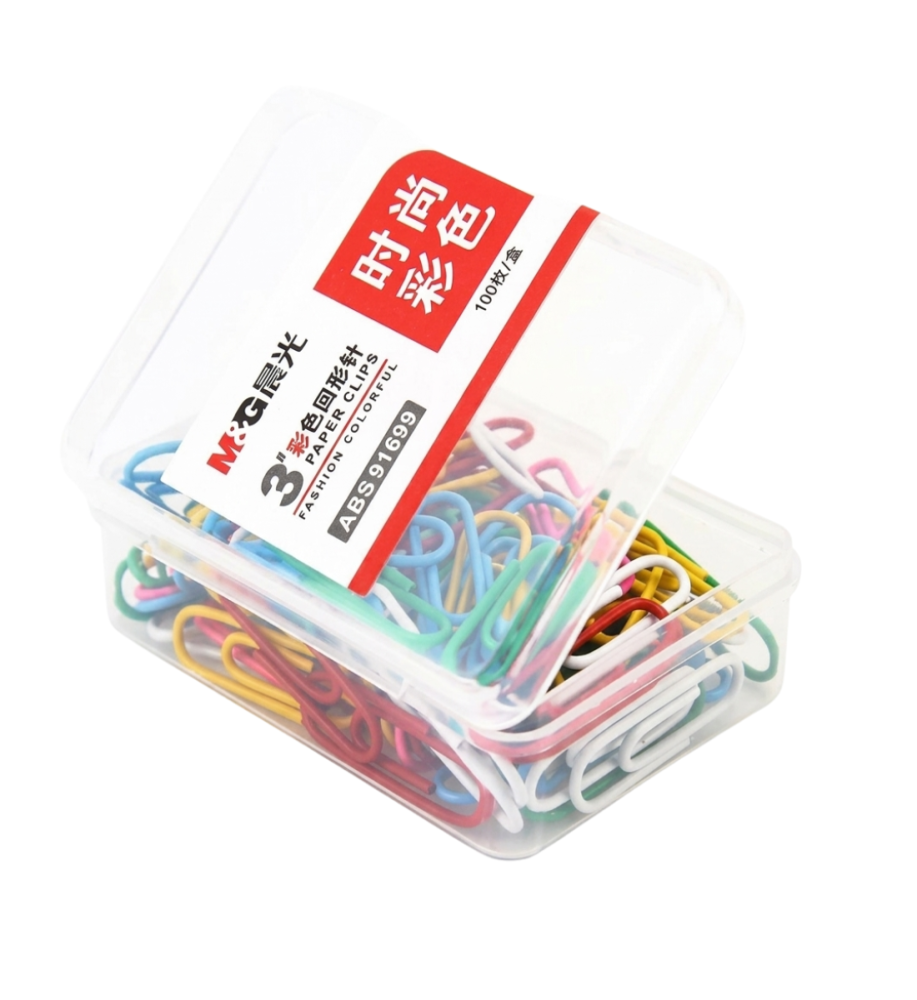 M&G Colorful Paper Clips PP Box - ASS91698