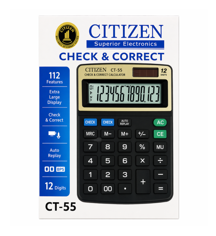 Citizen Check and Correct Calculator - CT-5S