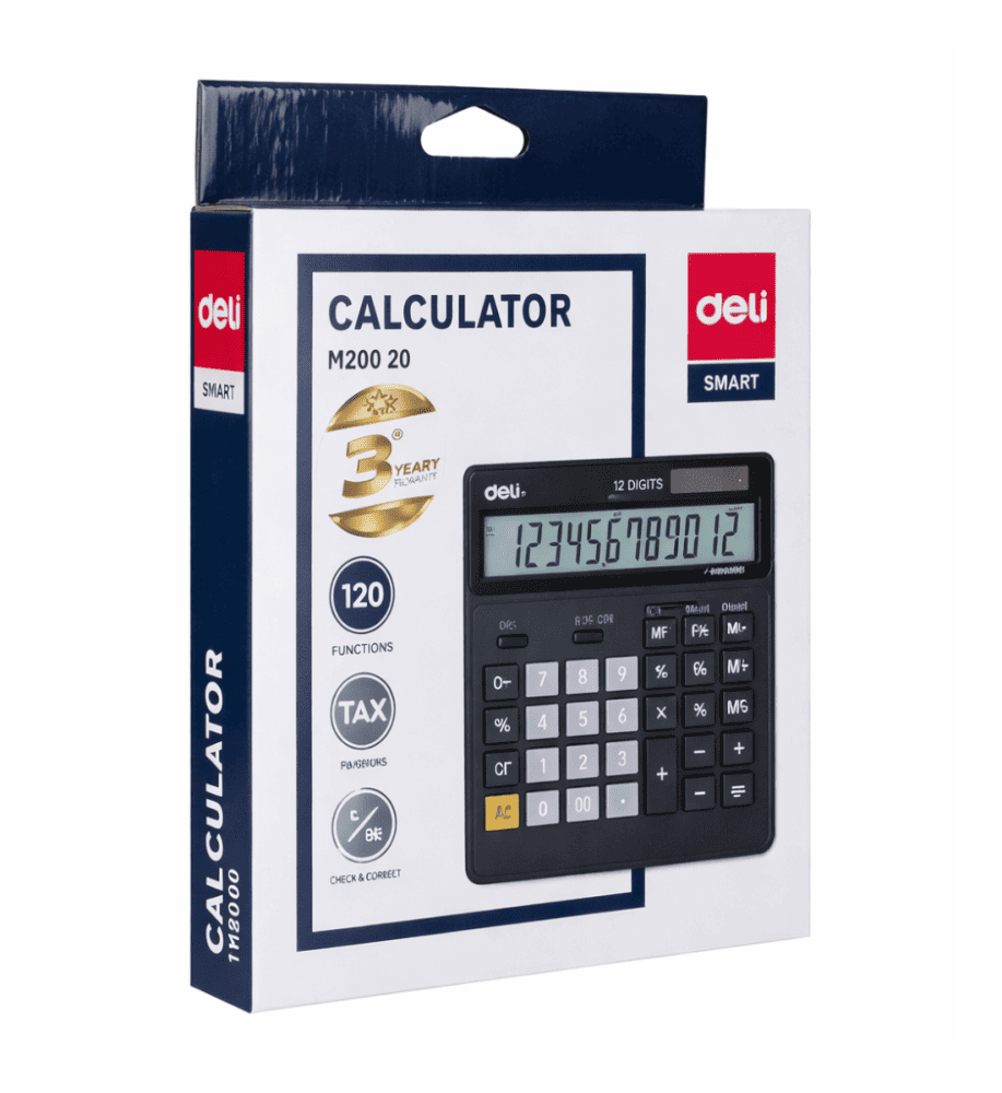 Deli Wide-H Desk Calculator - EM01020