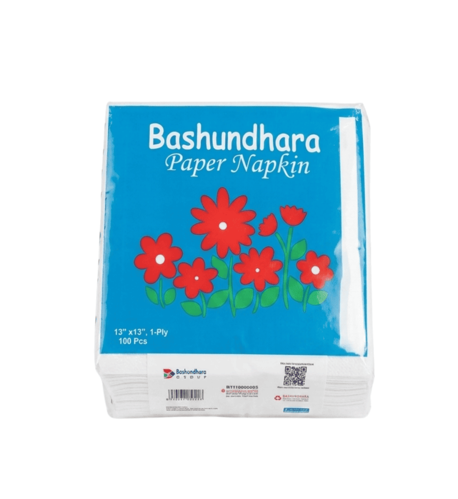 Bashundhara Paper Napkins - (100 Pcs)