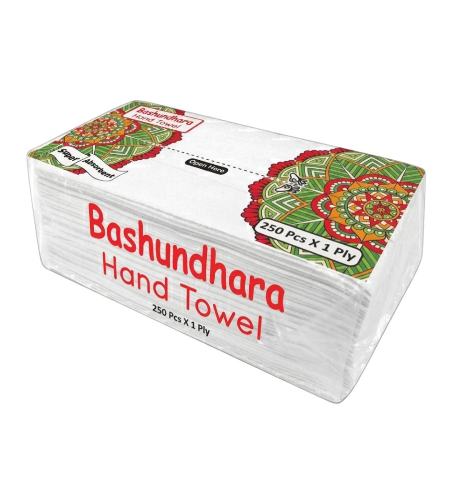 Bashundhara Hand Towel (250 pcs X 1 ply)