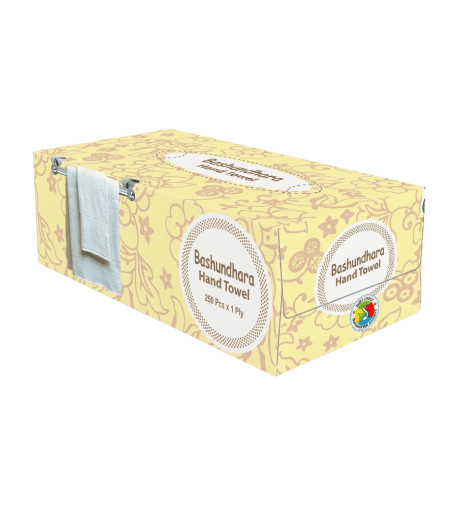 Bashundhara Hand Towel 250 pcs X 1 ply (Box)