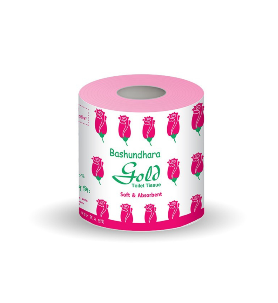 Bashundhara Gold Toilet Tissue (212 Sheets × 2 Ply)