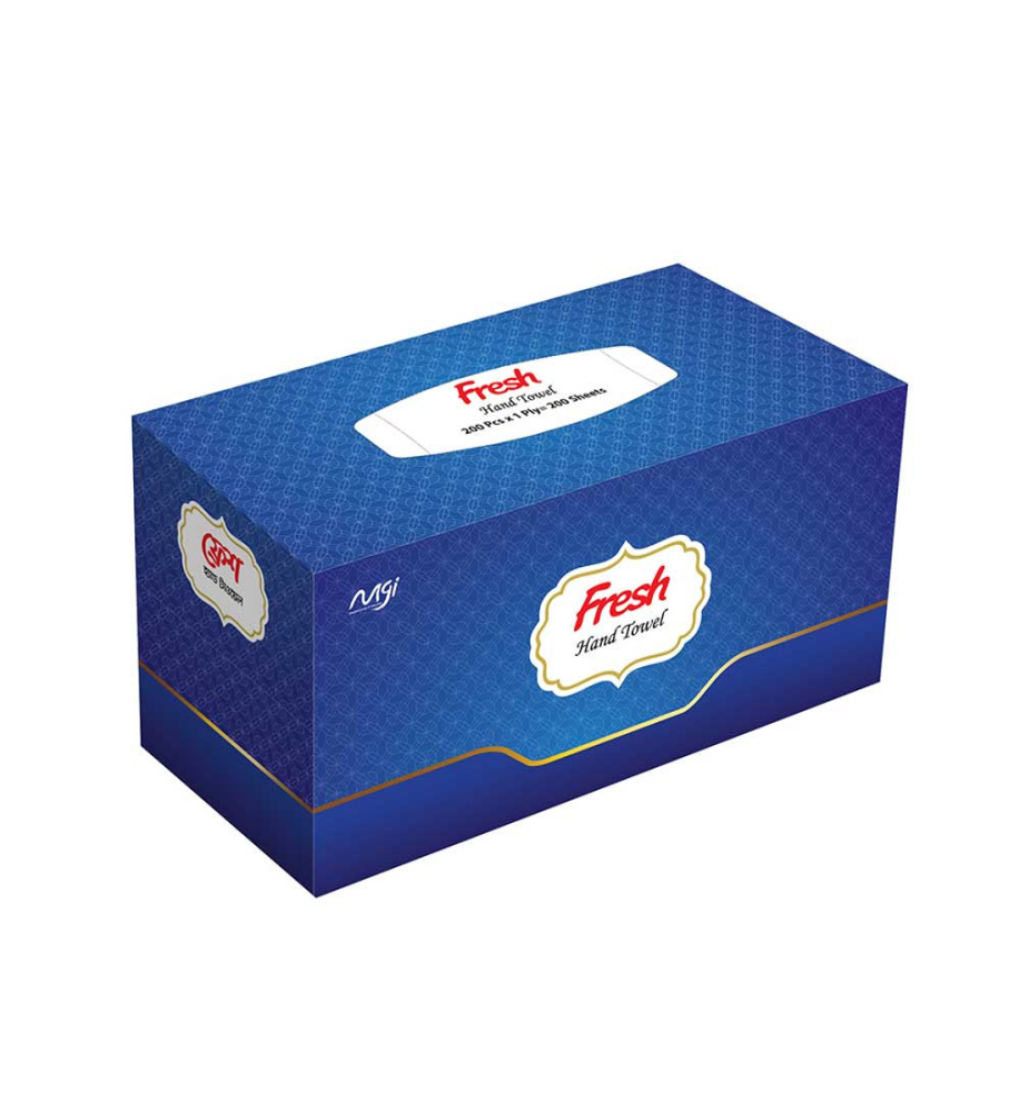 Fresh Hand Towel - White 200 pcs Box