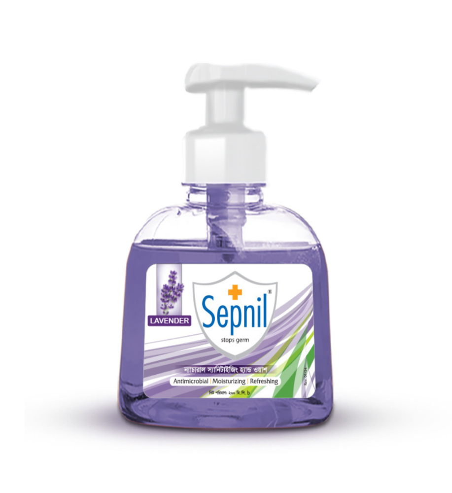 Sepnil Natural Sanitizing Handwash - 200 ml (Lavender)