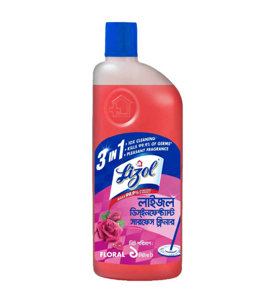Lizol Disinfectant Floor & Surface Cleaner – 500 ml (Floral)