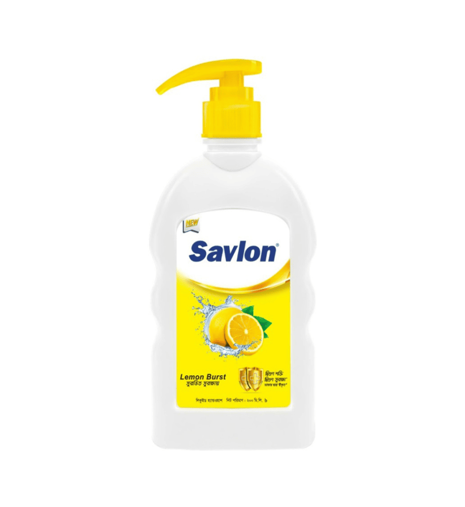 Savlon Handwash Pump - 200ml (Lemon Burst)