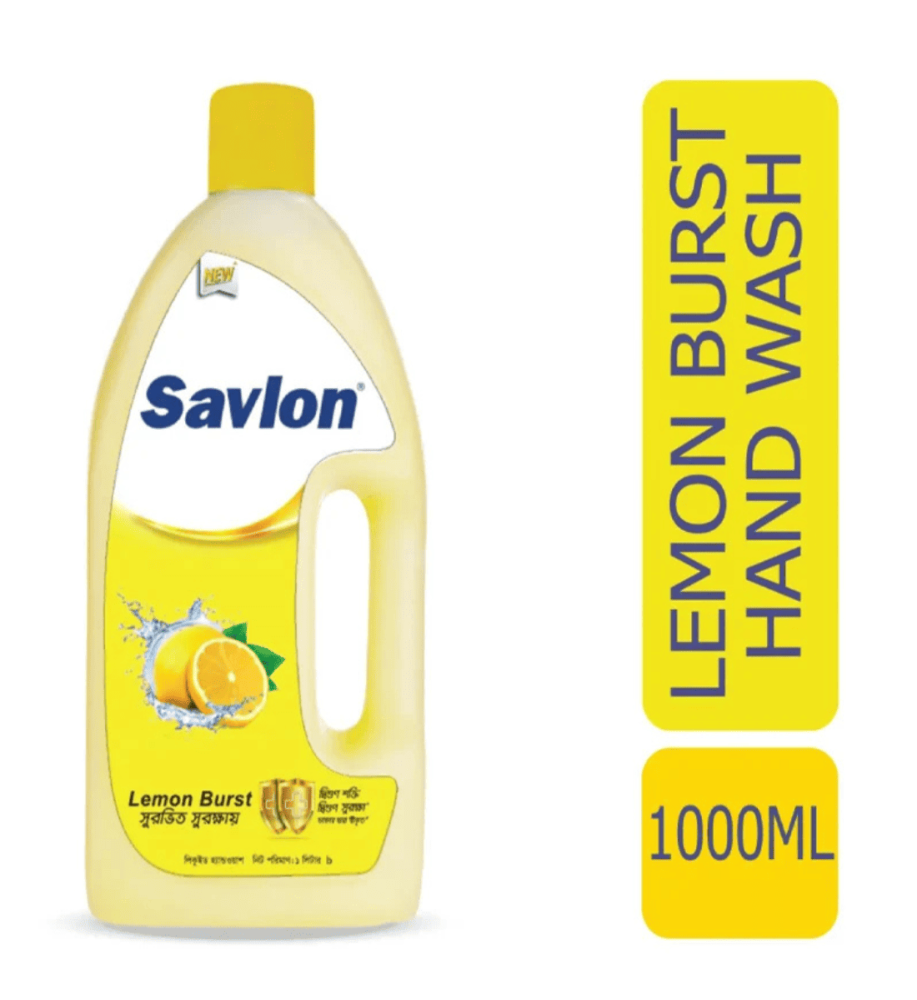 Savlon Hand Wash – 1 Liter (Lemon Burst)