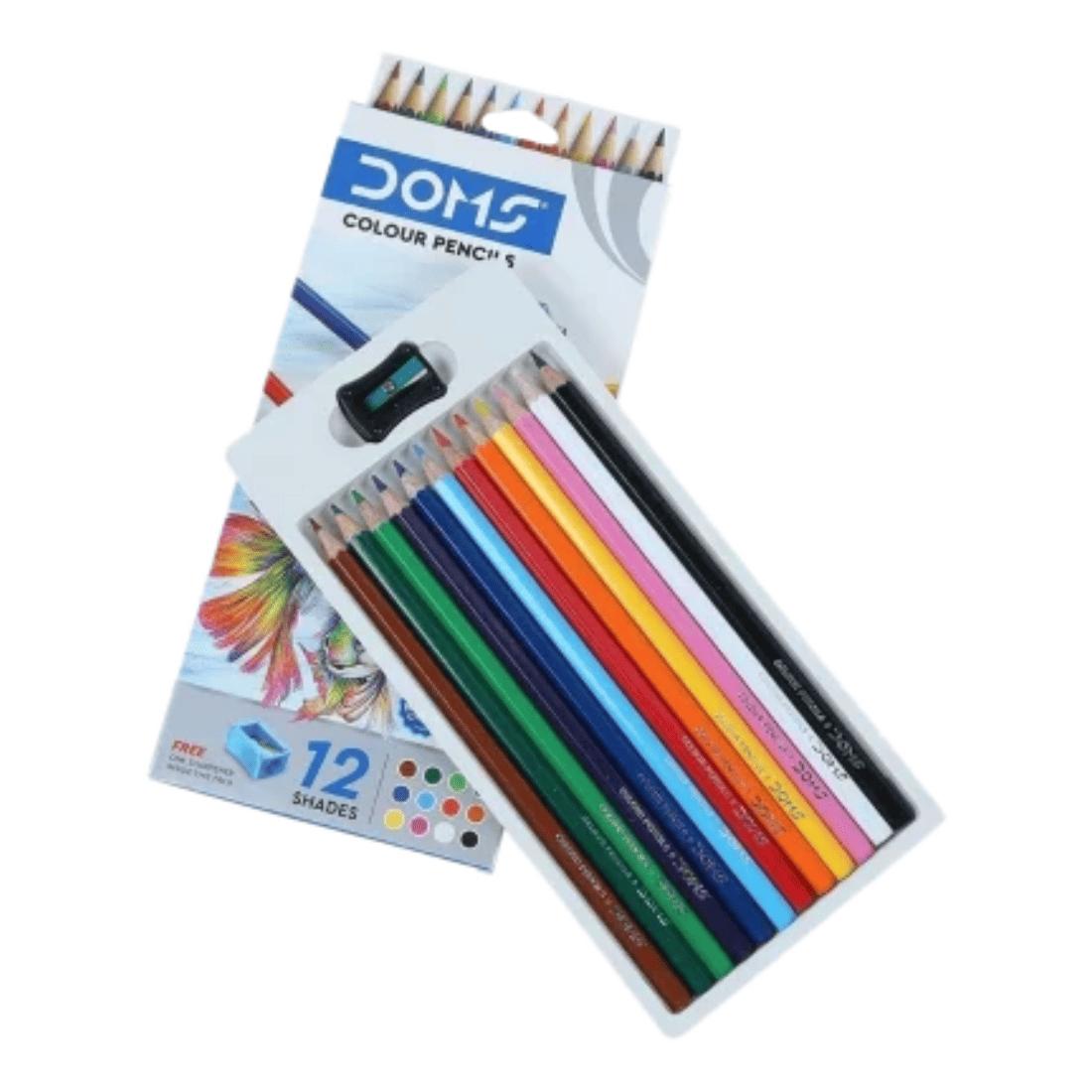 Doms Color Pencils Long (12 Shades)