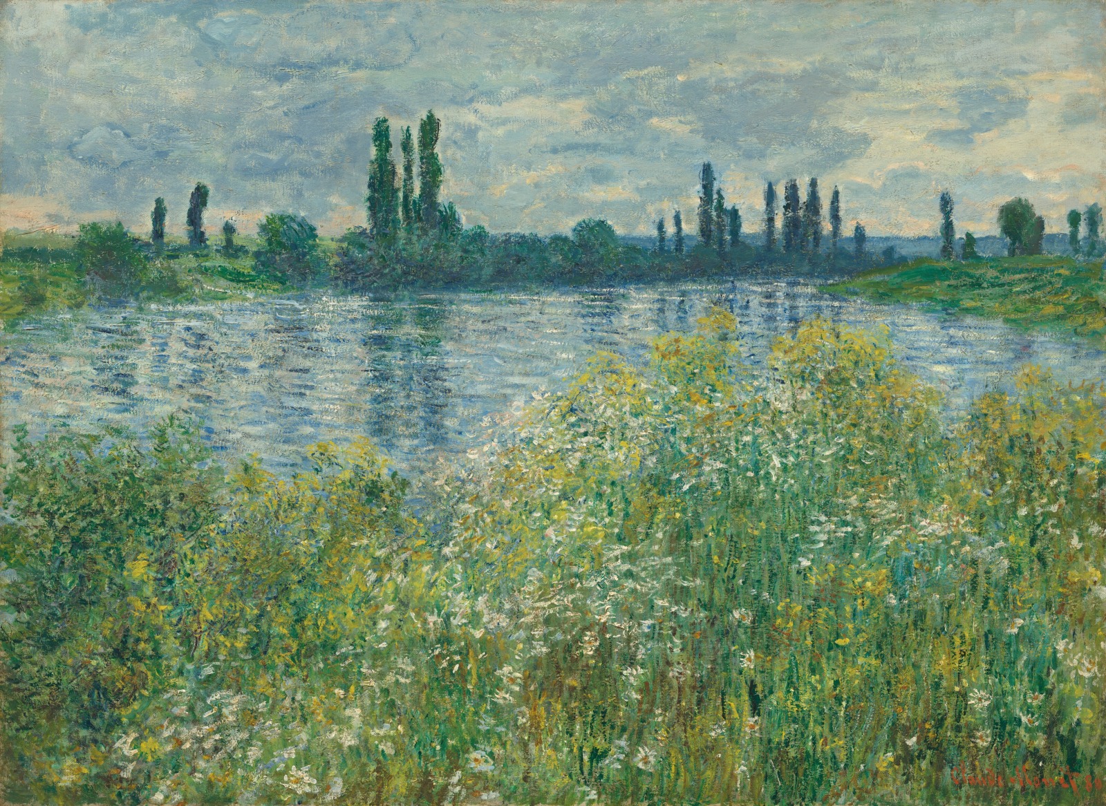 Margens do Sena em Vétheuil — Claude Monet