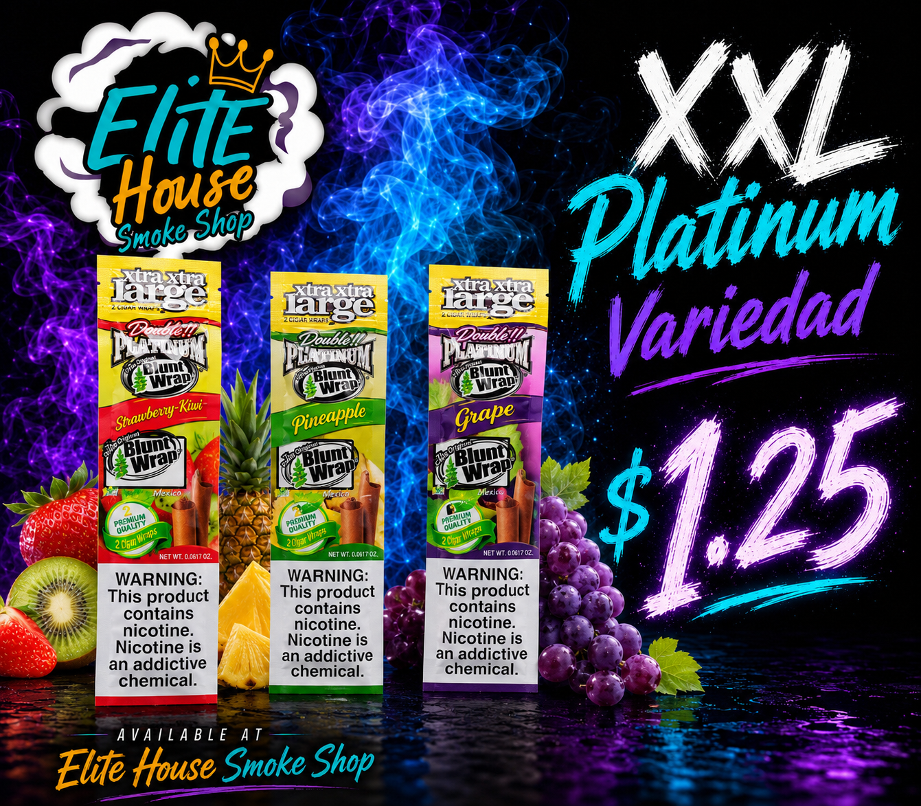Especial variedad XXL Platinum en Elite House Smoke Shop