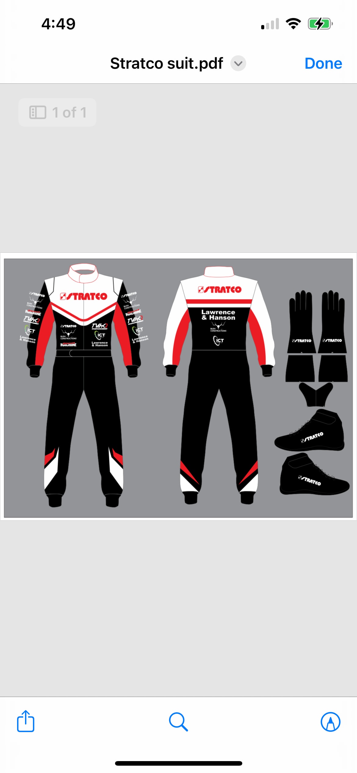 Red, Black and White