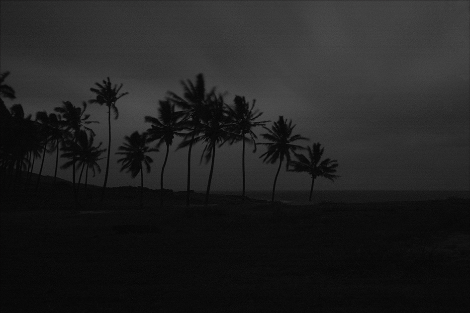 First slide, photo of Easter Island