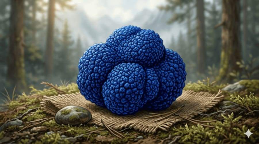 La Truffe Bleue, d'un bleu luminescent