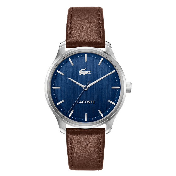 LACOSTE WATCHES Relógio Homem Aço e Pele LISBON