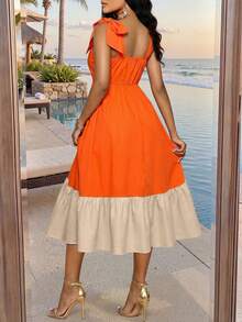 SHEIN Lady Vestido midi feminino elegante