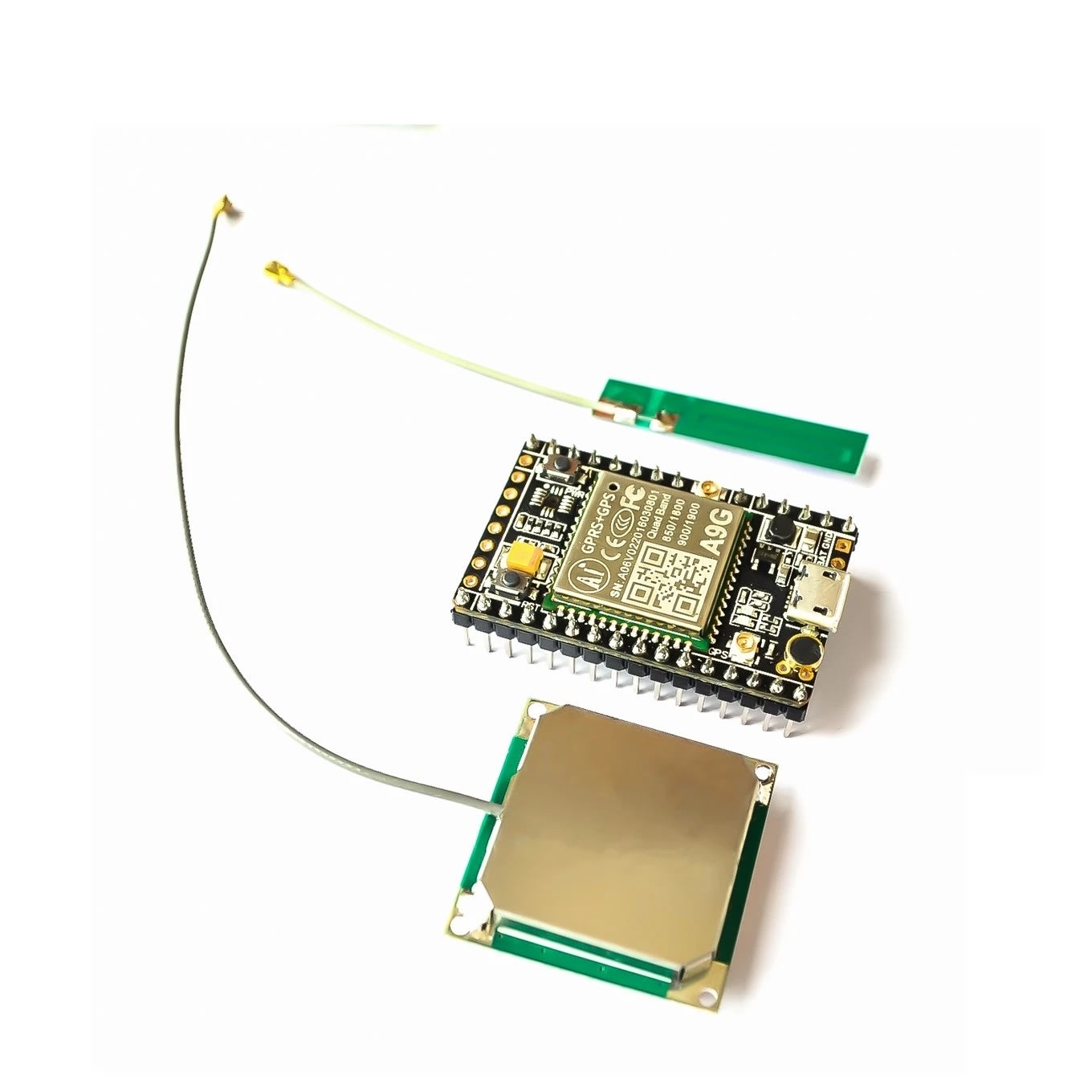 Placa de desenvolvimento gsm/gprs + gps/bds, placa de desenvolvimento a9g \ sms \ transmissão de dados sem fio + posicionamento