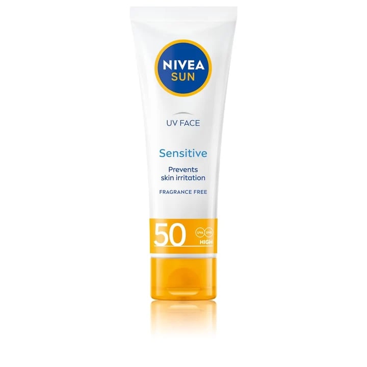 Protetor Solar para Pele Sensível ao Sol SPF50, Hidratante e Nutritivo,