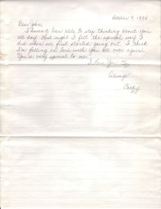 Cathy — October 9, 1984