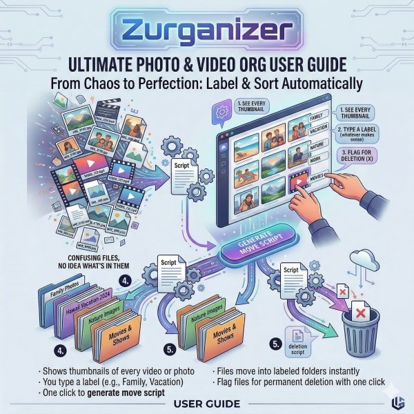 Zurganizer workflow