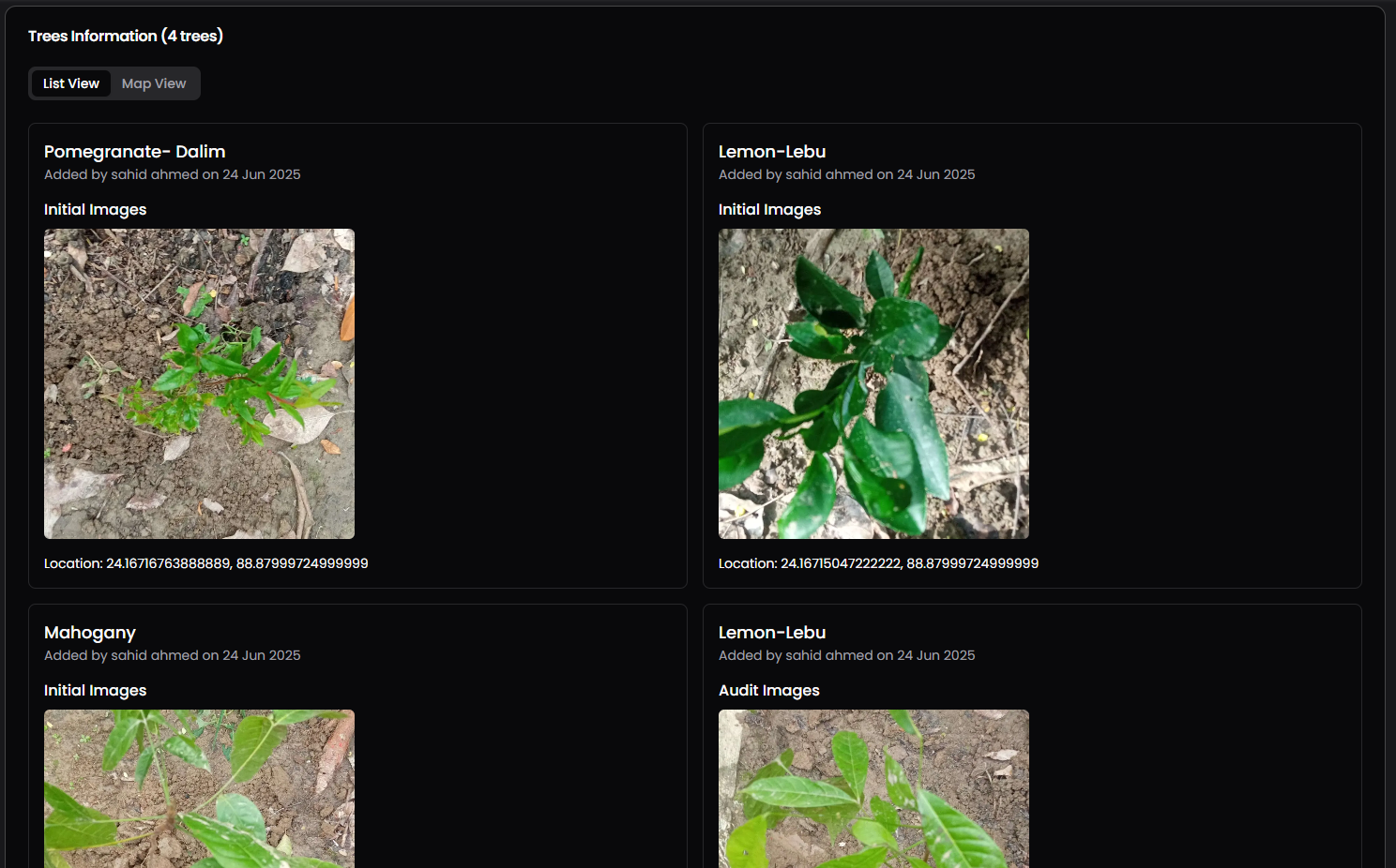 Tree Auditing System