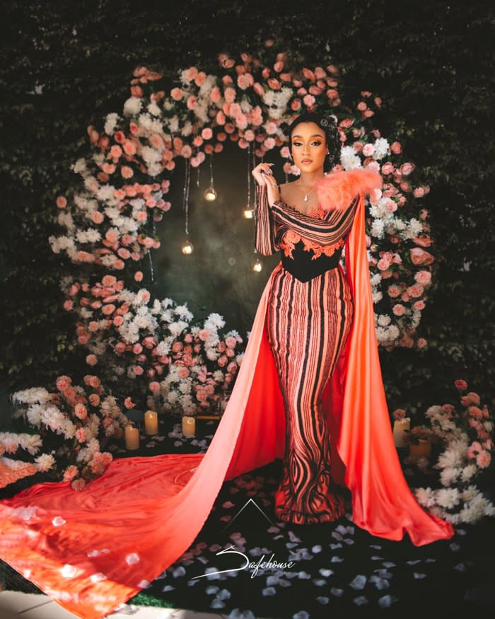 Peach & Black Bridal