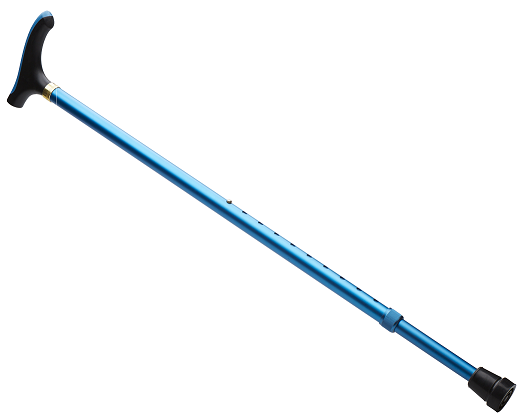 Aluminium Adjustable Walking Cane - Blue