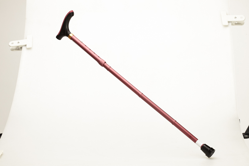 Aluminium Folding Cane - Red