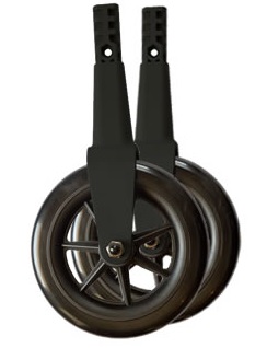 Non-Swivel Wheel Kit (Pair)