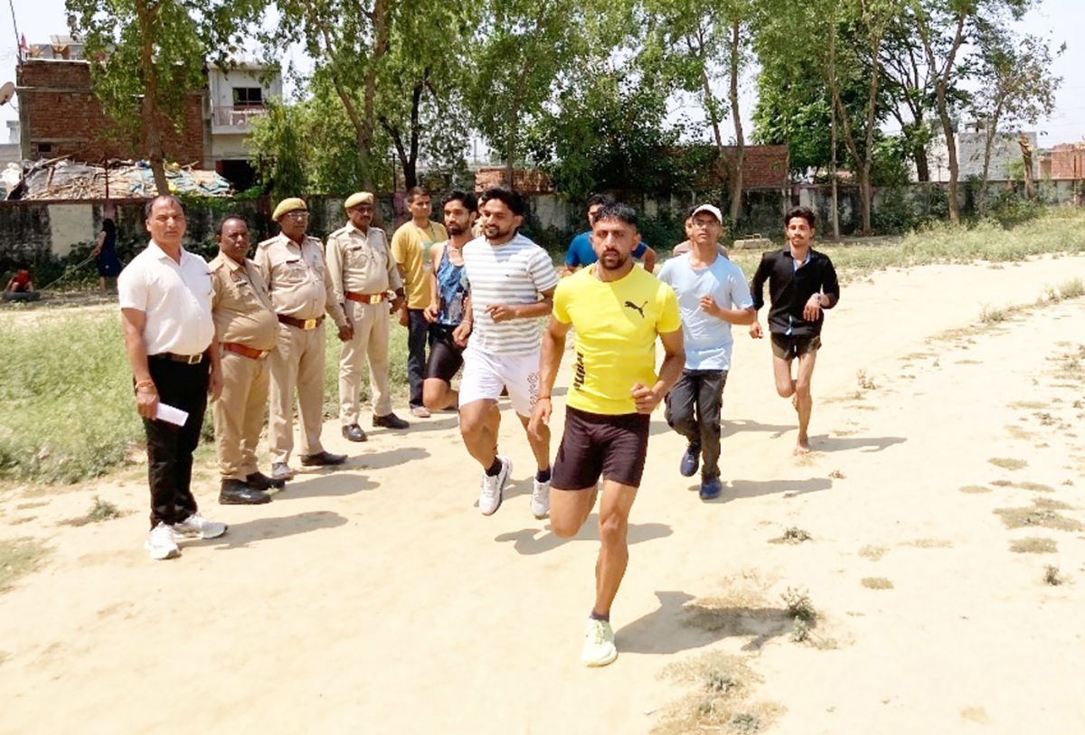 उधमसिंह स्टेडियम में चैम्पियनशिप के लिए ट्रायल का आयोजन