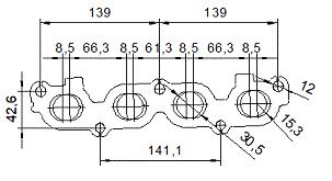 Catalizzatore per FORD FIESTA 1.25i 16V 1242 cc 68 cv ZH12 1.25i 16V 68cv (10/02>3/05)
