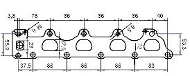 Catalizzatore per OPEL ASTRA 1.6i 16V 1598 cc 105 cv 1.6i 16V 105cv (3/04>05)