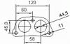 Catalizzatore per MAZDA MX5 1.8i 16V 1840 cc 146 cv BP 1.8i 16V 146cv (8/00>)