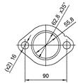 Catalizzatore per RENAULT TWINGO 1.2i 8V 1239 cc 55 cv C3G7 1.2i 8V 55cv (4/93>12/97)