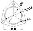 Catalizzatore per AUDI A6 2.4i 2393 cc 136 cv ALW 2.4i 136cv (8/97>1/99)