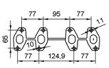 Catalizzatore per FIAT GRANDE PUNTO 1.4i 8V 1368 cc 75 cv 199A7000 1.4i 8V 75cv (10/05>)
