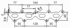 Catalizzatore per FIAT 500 1.4i MPI 16V 1368 cc 100 cv 169A3000 1.4i MPI 16V 100cv (7/07>6/12)
