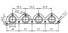 Catalizzatore per HYUNDAI TRAJET 2.0i 16V 1975 cc 141 cv G4GC 2.0i 16V 141cv (2/04>7/08)