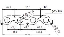 Catalizzatore per HYUNDAI i20 1.2i 16V 1197 cc 76 cv G4AG 1.2i 16V 76cv (10/08>3/12)