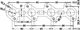 Catalizzatore per MERCEDES A140 1390 cc 82 cv W168 82cv (8/00>)
