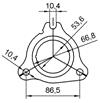 Catalizzatore per MERCEDES VIANO 3.0TD CDI DPF 2987 cc 204 cv 3.0TD CDI DPF 204cv (8/05>)
