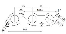 Catalizzatore per SMART FORTWO 1.0i 12V 999 cc 61 cv 132910 1.0i 12V 61cv (5/10>6/14)
