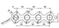 Catalizzatore per MERCEDES C160 Kompressor 1.8i 16V 1796 cc 122 cv Kompressor 1.8i 16V 122cv (3/05>12/06)