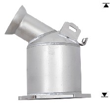 Catalizzatore per MERCEDES C200TD 2.1TD CDI DPF 2148 cc 122 cv 2.1TD CDI DPF 122cv (2/05>3/08)