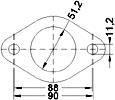 Catalizzatore per SUBARU FORESTER 2.0i 16V 1994 cc 125 cv EJ20 2.0i 16V 125cv (8/97>)