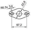 Catalizzatore per TOYOTA YARIS 1.5i VVTI 16V 1496 cc 111 cv 2NRFKE 1.5i VVTI 16V 111cv (3/17>5/20)