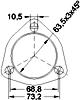 Catalizzatore per VOLVO 740 2.3 Turbo 2316 cc 165 cv B230FT 2.3 Turbo 165cv (8/89>9/90)