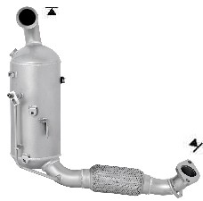 FAP / DPF per FORD FIESTA 1.6TD TDCI DPF 1560 cc 75 cv 1.6TD TDCI DPF 75cv (3/10>11/12)