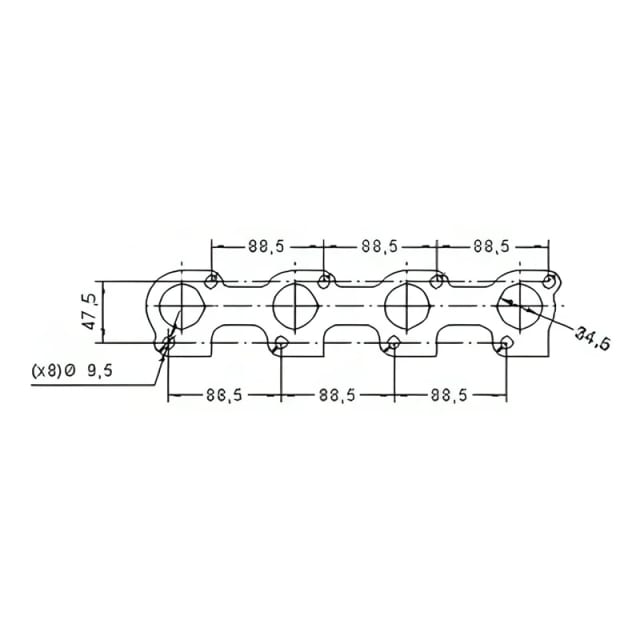 Catalizzatore per Ford Fiesta 1.3i 8V 60cv